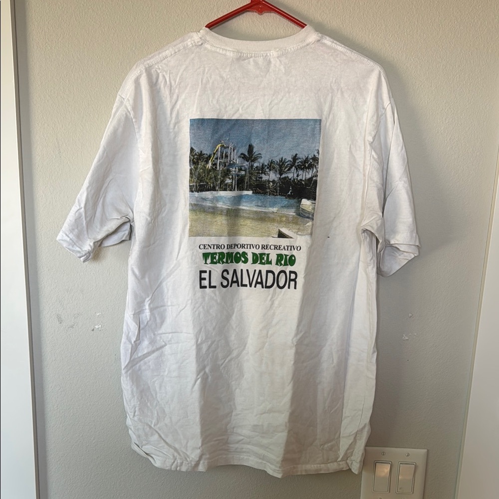 El Salvador White Graphic T-Shirt